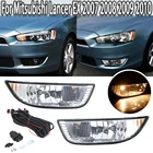 K-Автомобильные противотуманные фары в сборе, передний бампер, галогенная фара с лампой и переключателем для Mitsubishi Lancer EX 2007 2008 2009 2010