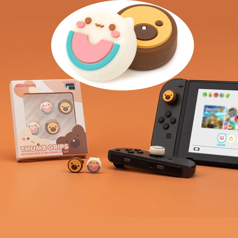Крышка для джойстика Nintendo Switch Lite мягкая силиконовая 4 шт. | Электроника