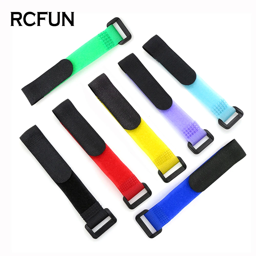 

20MM x 205MM Magic sticker Lipo Battery Nylon Strap RC model car anti-buckle tape Reusable Belt of fixed battery S167