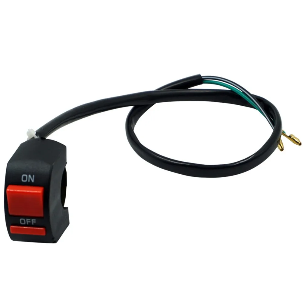 

2pcs 22mm Motorcycle Switches Double Flash Connector Handlebar Switches ON/OFF Button Connector Push Button Switch Motorbike