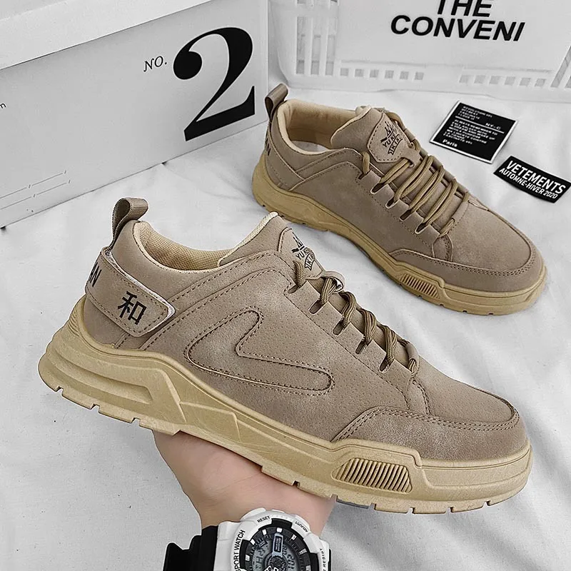 

New 2021 Soft Men's Leather Casual Shoes Men Sneakers Luxury Brand Fashion Platform Sneaker Handmade Male Walking Footwear