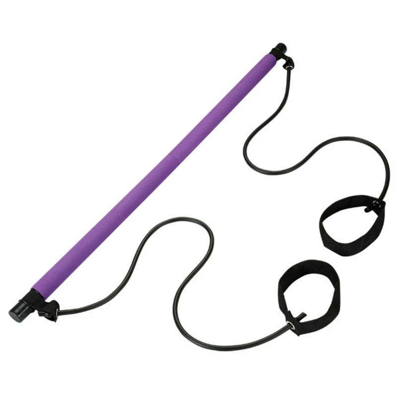 

Yoga Pull Rods Portable Home Yoga Gym Body Abdominal Resistance Bands For Pilates Exercise Sticks Toning Bar Fitness Rope Puller