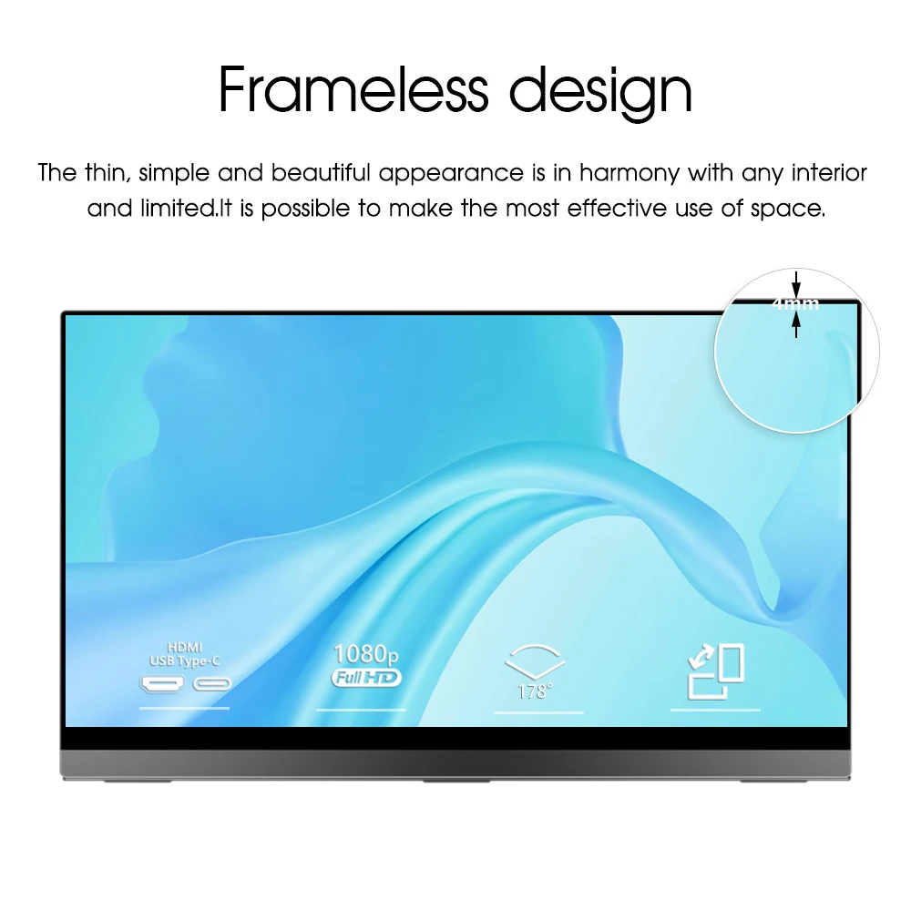 UPERFECT 15 6 &quotG sensor Портативный игровые мониторы FHD ультратонкий сенсорным экраном