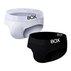 Трусы ORLVS мужские с широким поясом, удобные дышащие штаны, хлопковые пикантные шорты для мальчиков, однотонные, на лето, 4,5 см