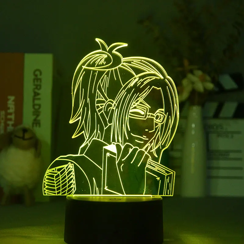 

Acrylic Lamp 3D Night Light LED Attack on Titan Hanji Zoe Smart Figure Phone Control Anime Party Club Birthday Decor Gift Fans