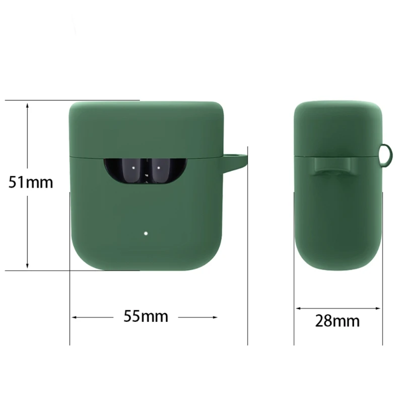 

Soft Silicone Protective Cover Shell Anti-fall Earphone Case For QCY T12S True Wireless Earbud