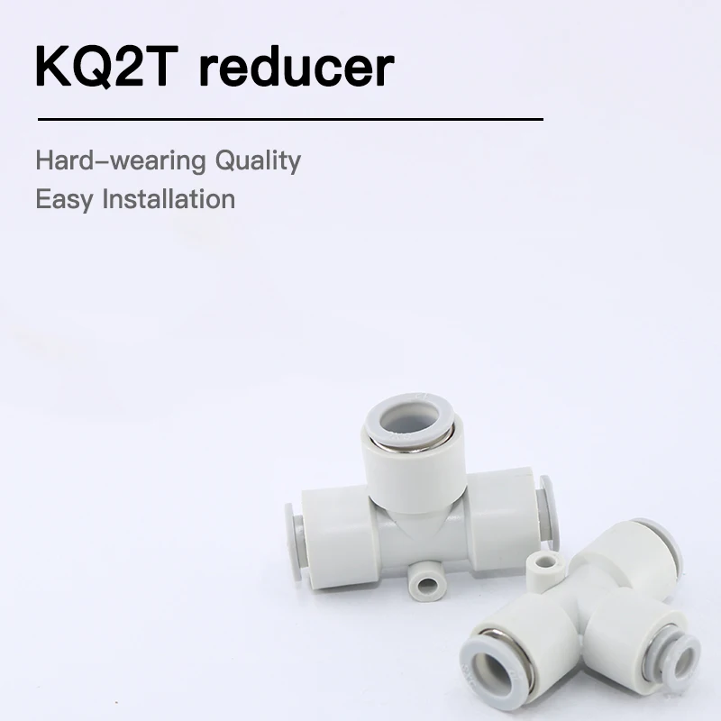Размер трубки 10 мм Пластиковые Т-образные соединительные фитинги KQ2T |