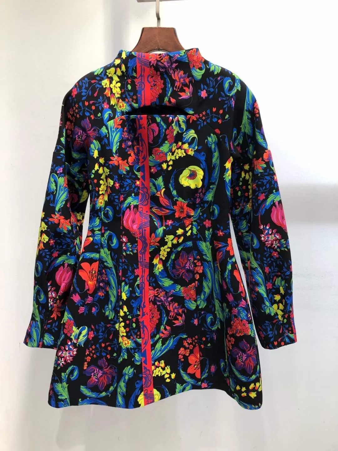 

New style women s high end quality autumn and winter style leisure fashionable slim and straight print dress
