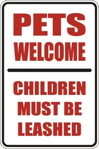 Металлический знак Добро пожаловать для детей алюминиевый 8 х12 - Цена: 