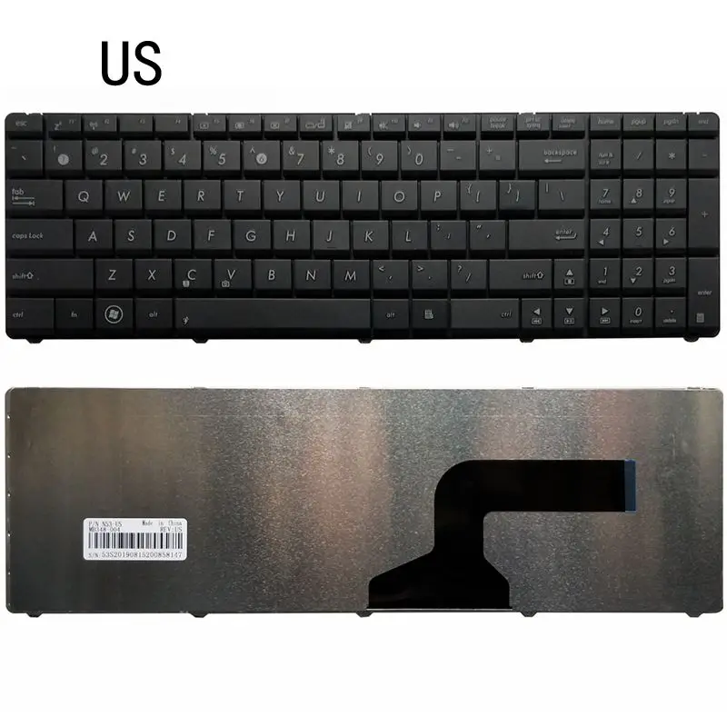 НОВЫЙ США клавиатура для ноутбука ASUS X53 P53 A53 N53 N60 N61 N71 N73S UL50 P52F P53S X53S A52J X54HR X54C X75V X61S