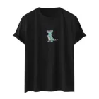 Футболка мужская с принтом динозавра, базовая Повседневная Мягкая рубашка с коротким рукавом, мультяшная одежда в стиле Харадзюку, лето