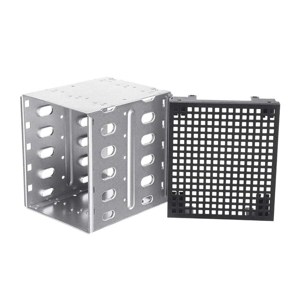 

166*146*128mm 3.5 Inch SATA SAS HDD 5.25 Inch Cage Rack Durable Hard Driver Tray Caddy Bay With Fan Space