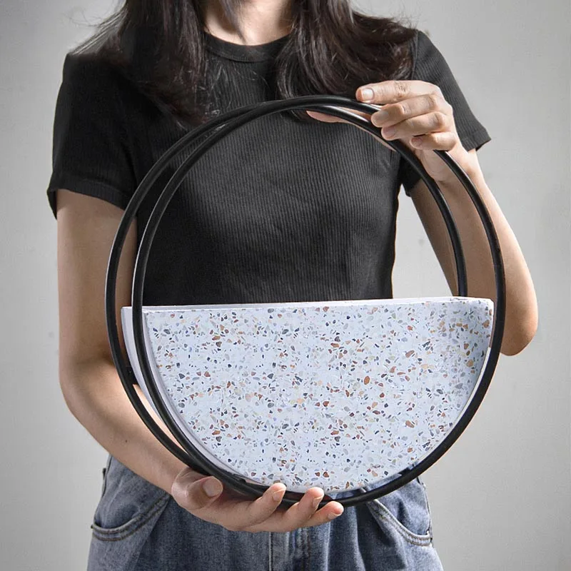 Креативная железная настенная ваза Terrazzo подвесной цветочный горшок для балкона