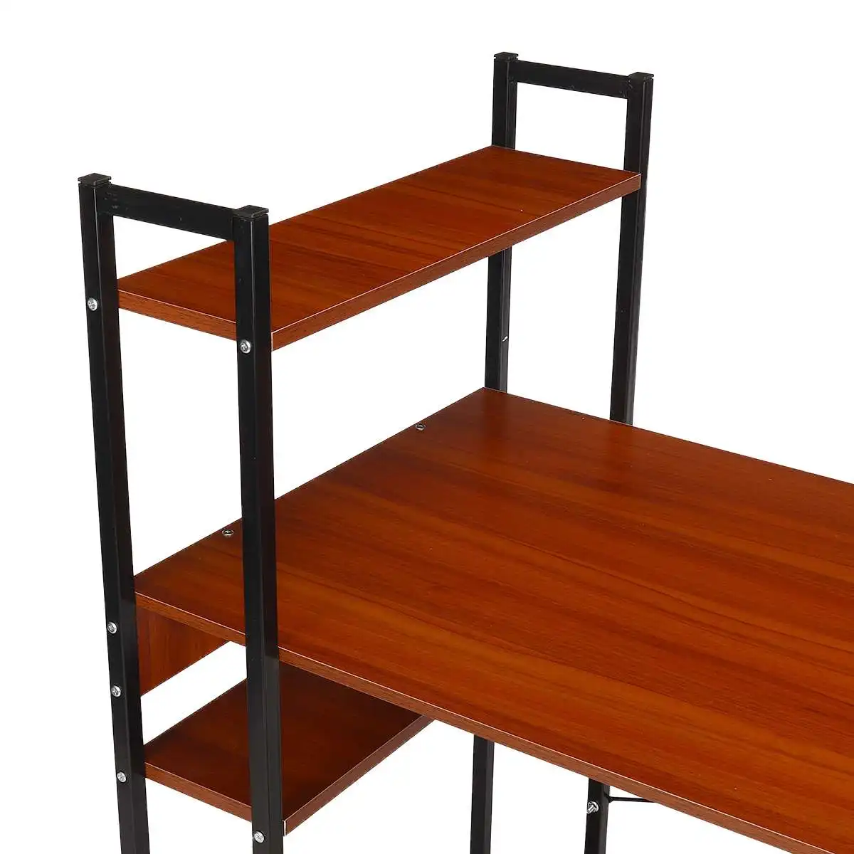 

Ergonomic Laptop Table H-Shape Computer Desk With Storage Shelves Home Office Gaming Study Writing Desk Computer Table Stand