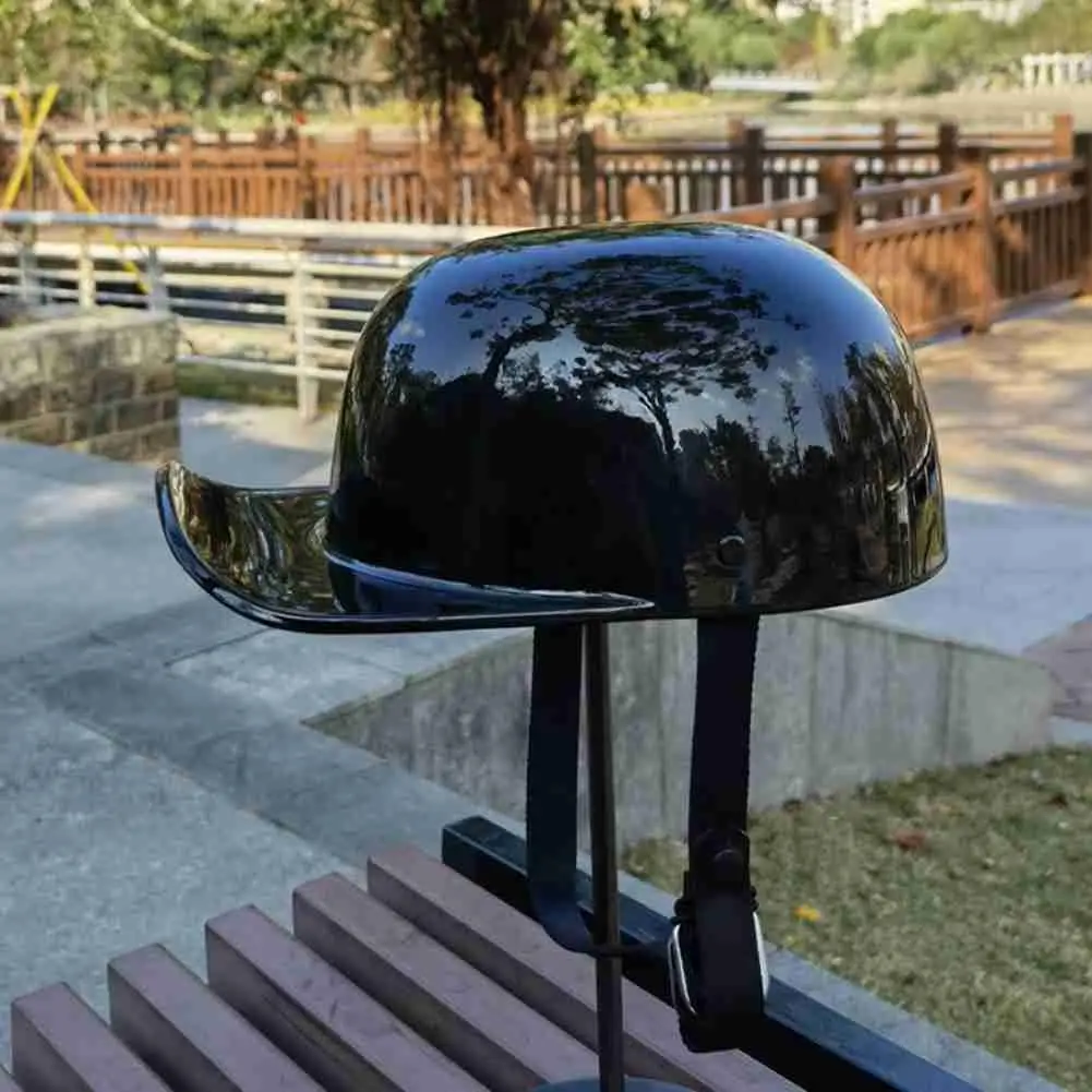 Motorcycle Helmet Retro Helmet Motorcycle Full Face Baseball Cap Helmet Retro Warped Half Helmet Motorcycle Helmet Accessories