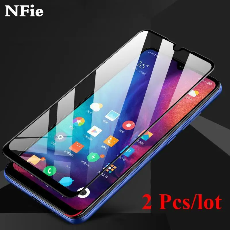 2 шт./лот полностью закаленное стекло для Xiaomi Redmi Note 8 Pro Взрывозащищенная защитная