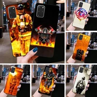 huagetop firefighter heroes fireman luxury unique phone cover for samsung s20 plus ultra s6 s7 edge s8 s9 plus s10 5g lite 2020