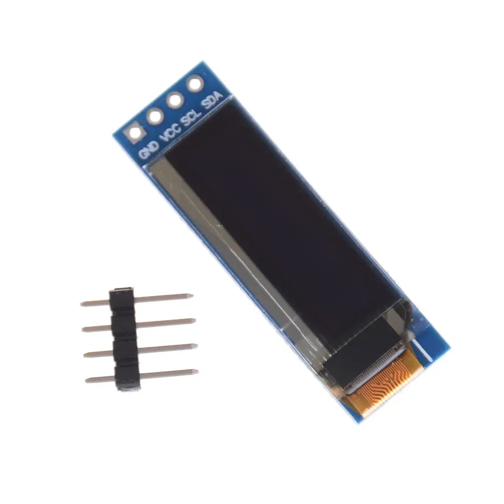 

1 шт. 0,91 дюймов 128x32 IIC I2C белый/синий OLED ЖК-дисплей DIY модуль SSD1306 Драйвер IC DC 3,3 V 5V