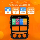 Автомагнитола HD 2 + 32 ГБ RDS Android 11, мультимедийный проигрыватель с GPS-навигацией для Toyota Vios Yaris 2018, 2019, 2020, стерео, 2 DIN, Wi-Fi