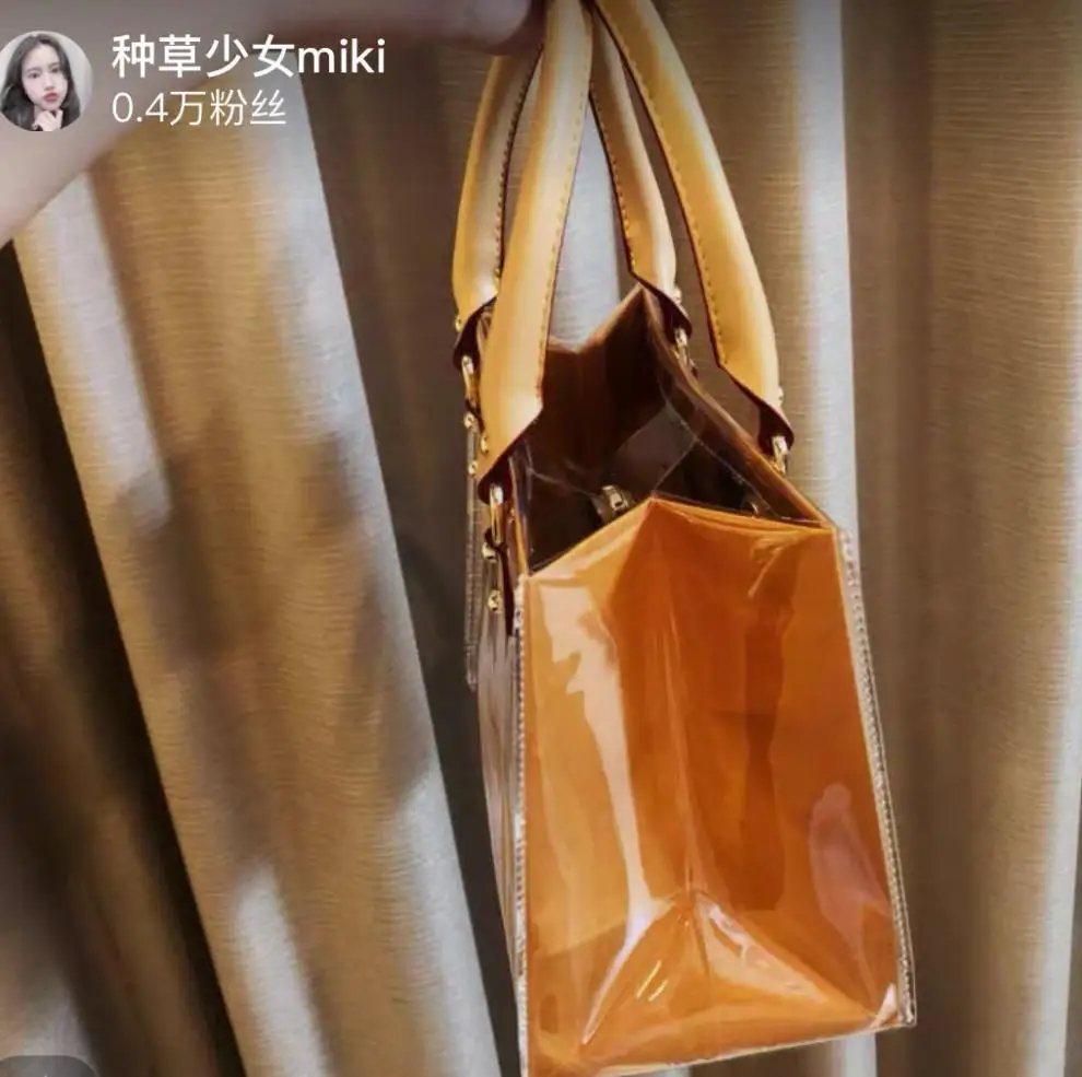 

2021 new female bag shopping paper bag transformation bag finished product handmade custom large-capacity portable messenger bag