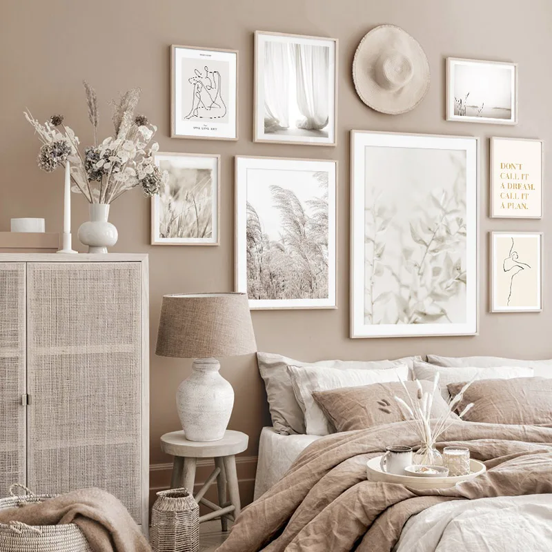 Природа Трава Пейзаж Холст Живопись стены Искусство ботанические балетные танцы