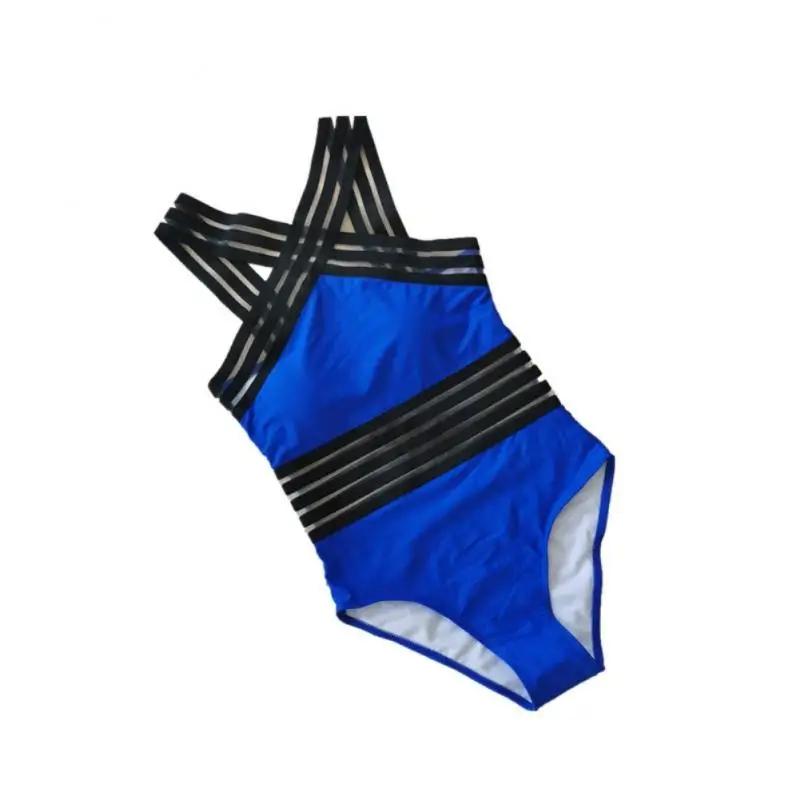 Женский слитный купальник с перекрестными полосками спереди купальные костюмы