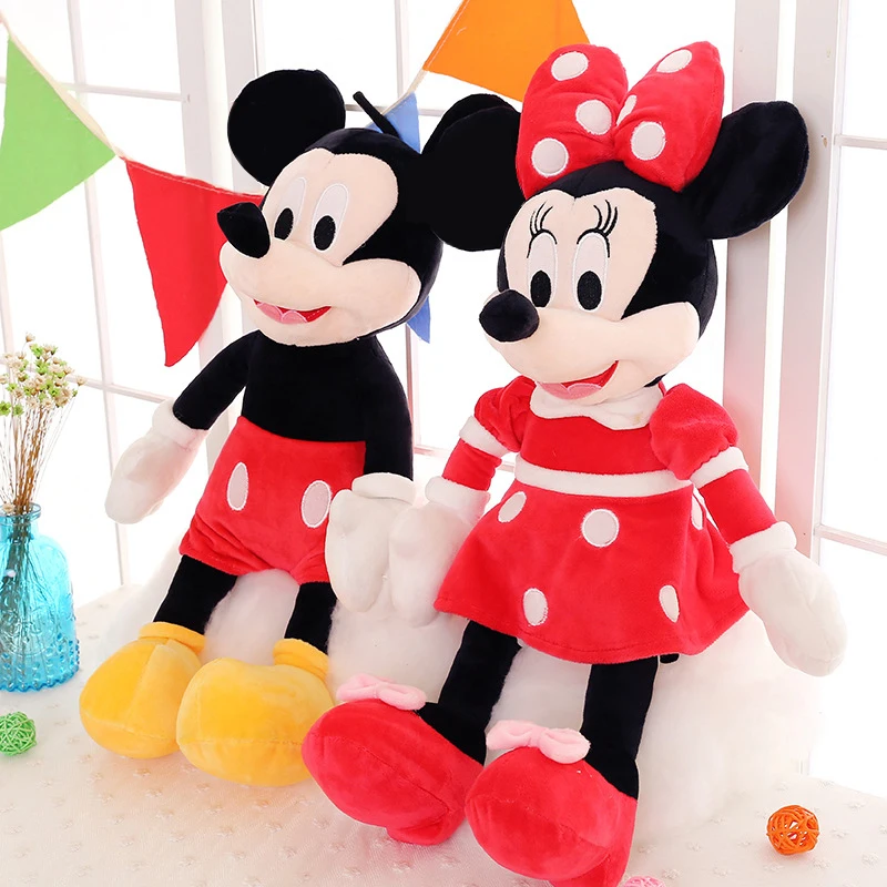 Новый дизайн 30 см Disney Микки Маус и Минни плюшевые игрушки милые мягкие куклы