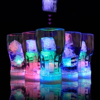 12pcs led ice cubes glowing party ball flash light luminous neon wedding festival bar wine tasteless glass decoration supplies