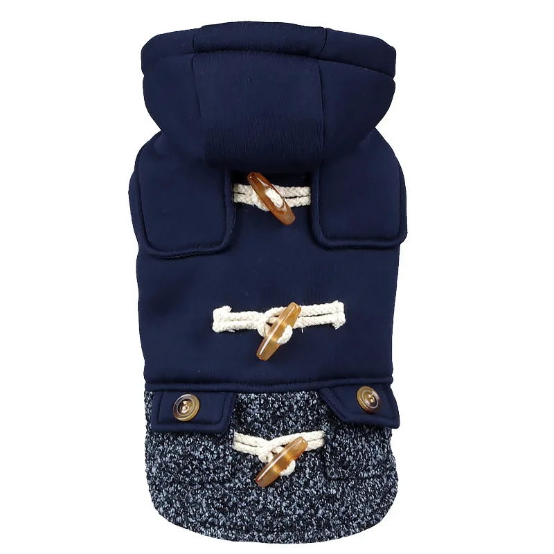 

Dog clothes autumn and winter Teddy pet plush and thickened Chenery France doooke coat cotton clothes British style