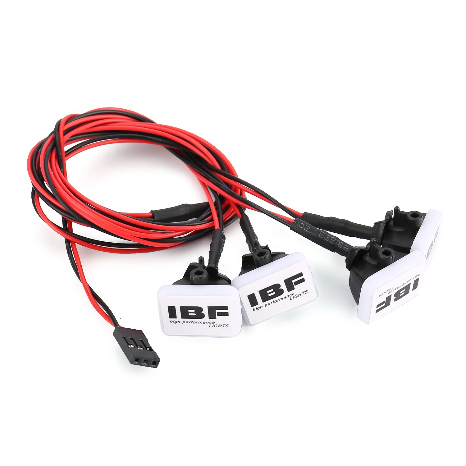 

4pcs RC Car Multi Function Square LED Light Lamp with Lampshade for RC Car 1/10 SCX10 D90 TRX4 Model Crawler Car
