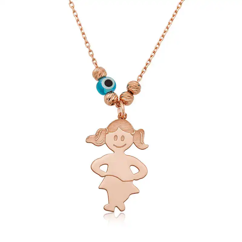 

Silver Girl Boy Lady Necklace