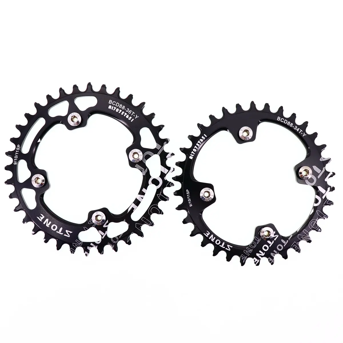 Каменная круглая цепь 88 BCD для Shimano M985 32t 34t 36t 38t 40t 42 44 46 48T MTB велосипедная цепь зубчатая пластина 88bcd