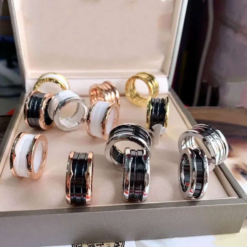 

Men's and women's rings, fashion rose gold rings, black and white porcelain rings, wedding rings, couple gifts