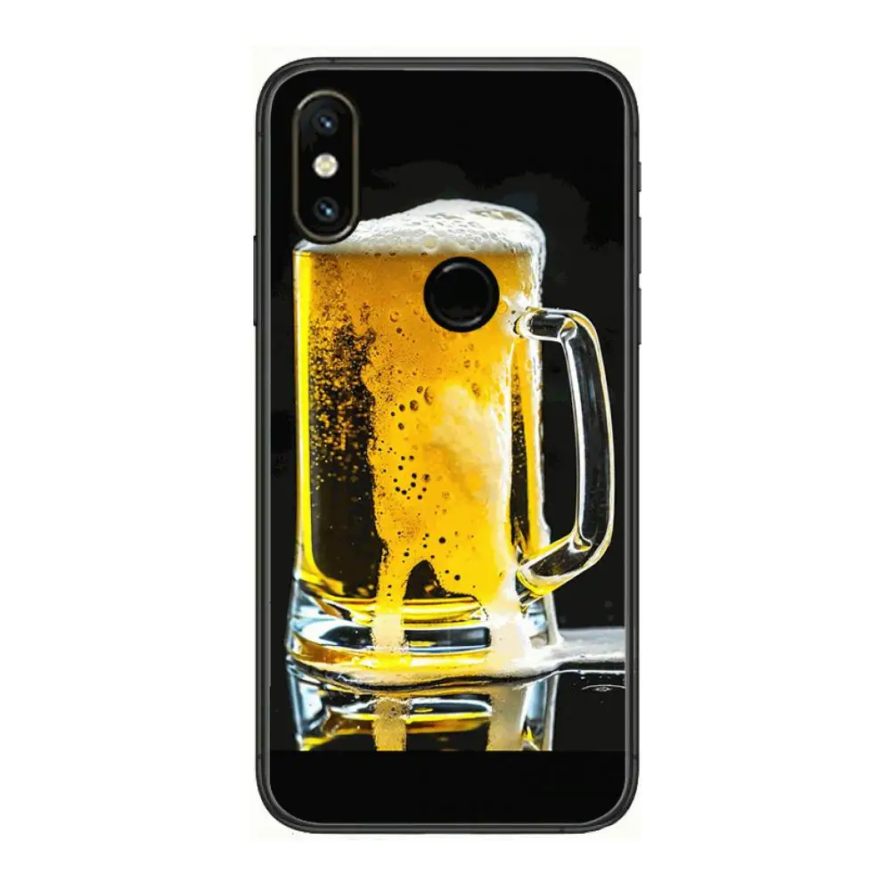 

Bumper Art Yellow Beer Phone Case For xiaomi M2 C3 X3 F2 Lite NFC 6 5 x Poco k30 Pro Anime Black Cover Silicone Back Pretty