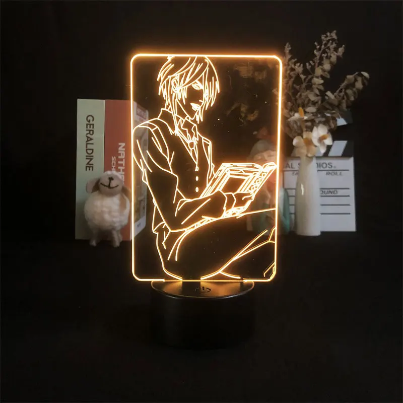 

3D Night Light Alarm Clock Base Light Color Dropship Manga Psycho Pass Shougo Makishima Japanese Anime Delivery Projector