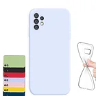 Мягкий чехол для Samsung Galaxy A32 4G, прозрачный фиолетовый красный зеленый желтый силиконовый чехол для Samsung Galaxy A32, чехол