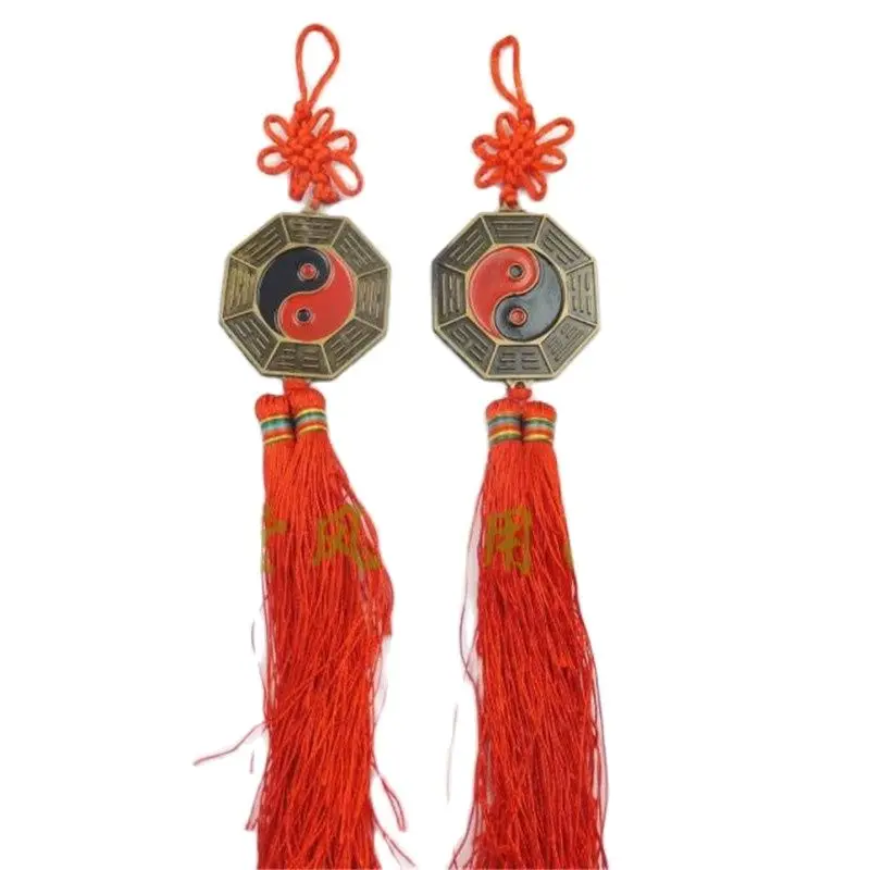 

China feng shui five gossip Fu Tai Chi twelve zodiac bagua copper mirror 1piece