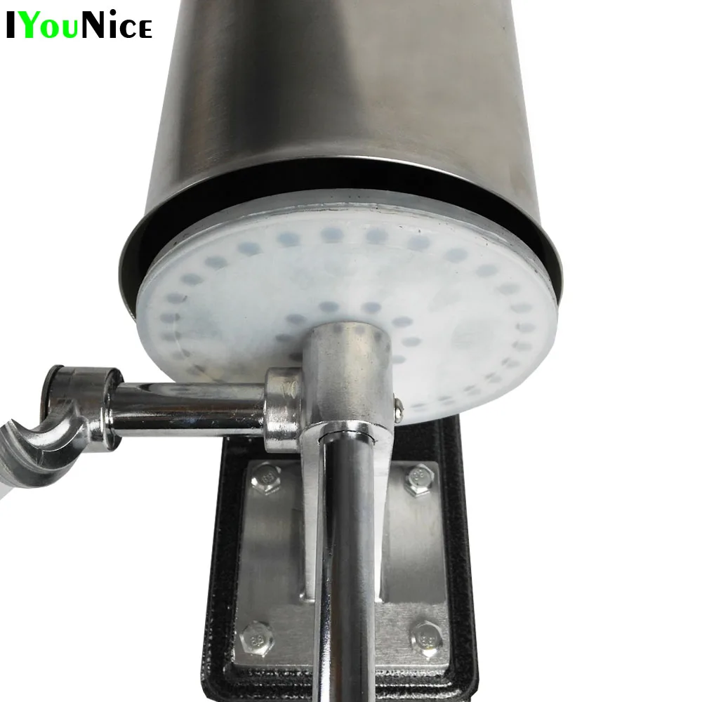 Ручной горизонтальный колбасный шприц устройство из нержавеющей стали для