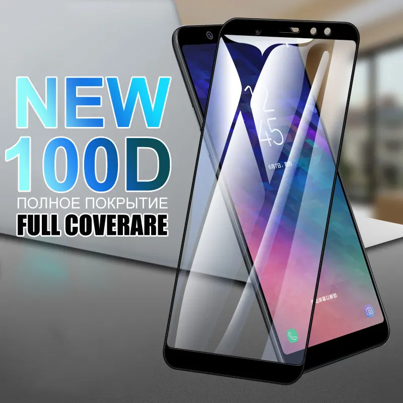 Закаленное стекло 100D для Samsung Galaxy A6 A8 Plus A7 A9 2018 защитная пленка экрана J2 J4 Core J6 |