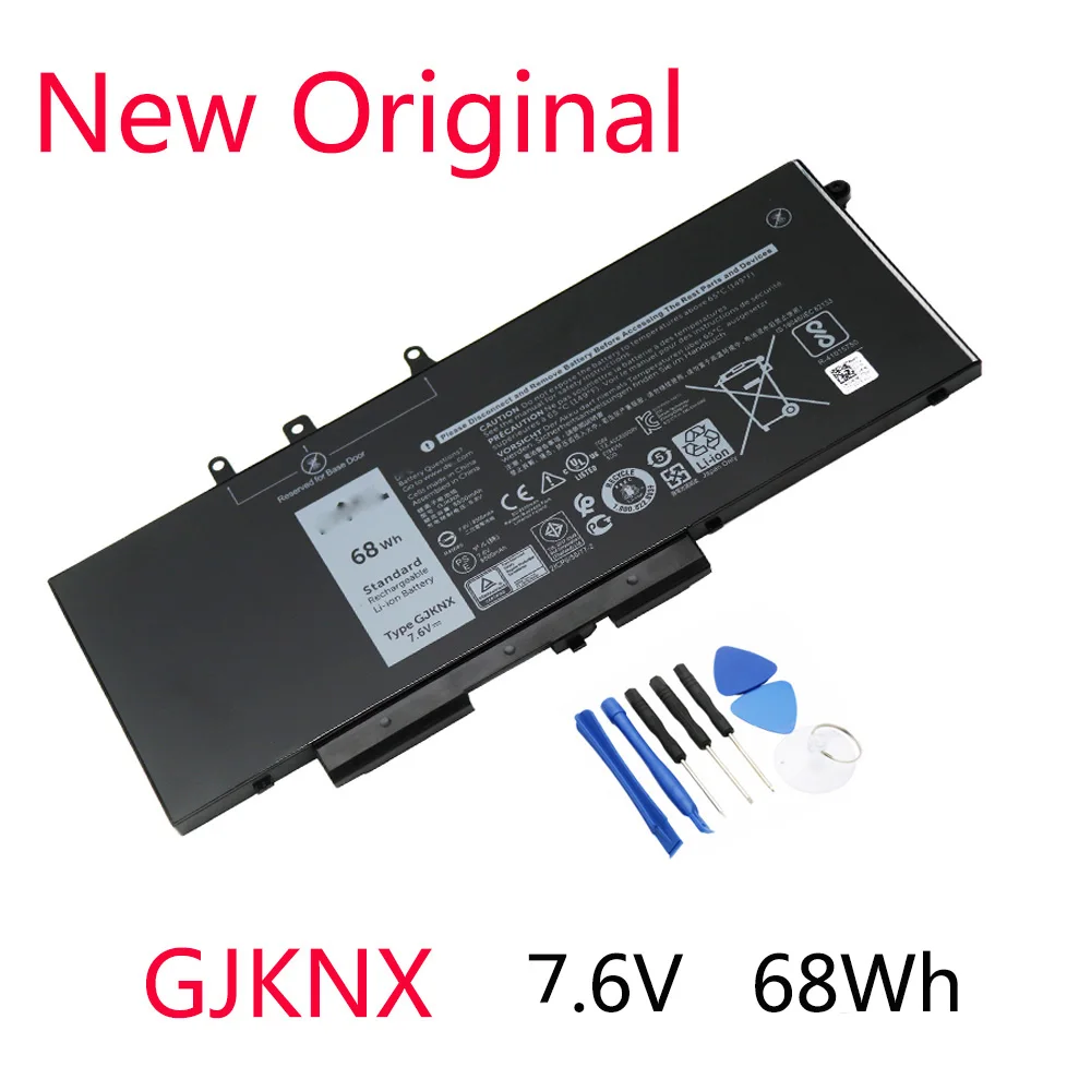

7,6 В 68 Втч GJKNX новый оригинальный аккумулятор для ноутбука Dell Latitude 15 3520 E5480 5480 5580 3520 GD1JP