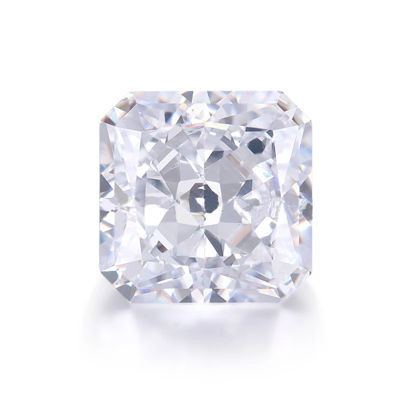 

Crushed Ice Cut Cubic Zirconia Stone Square Redian Cut 10*10mm Yellow White Pink 5A Loose CZ Stones Gems Beads For Jewelry DIY