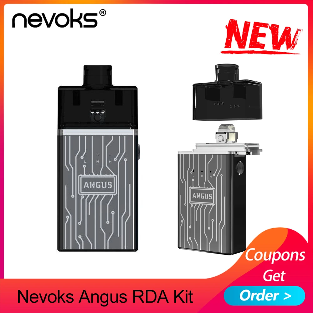 Комплект с прямоугольной сеткой Nevoks Angus со встроенным аккумулятором 1700 мА · ч RDA