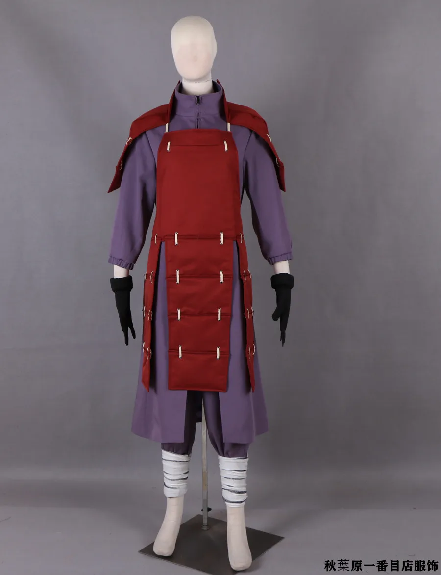 costumes Лидер продаж! Аниме Наруто Shippuden Мадара Учиха Косплей Костюм 4th Greatest Ninja War Edo Tensei Figting Униформа на заказ - Цвет: costumes