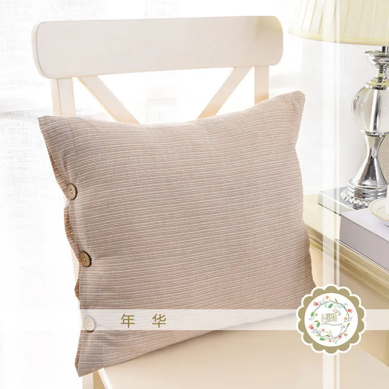 Современный простой полностью Хлопковый чехол на диванную подушку стиль