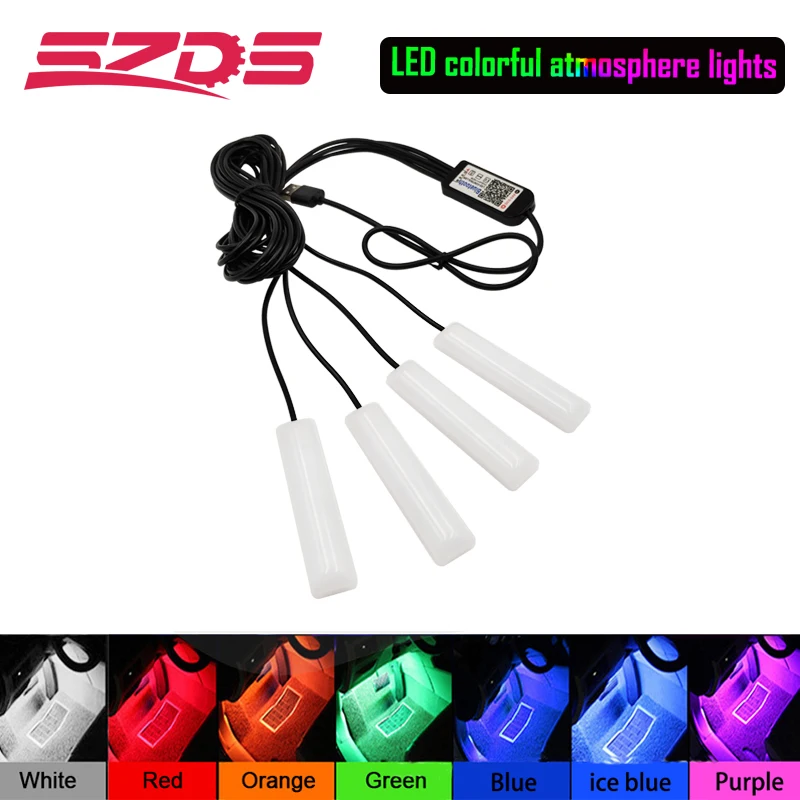 Авто Декоративное Освещение Автомобиля неоновые мотоциклетные подошвы