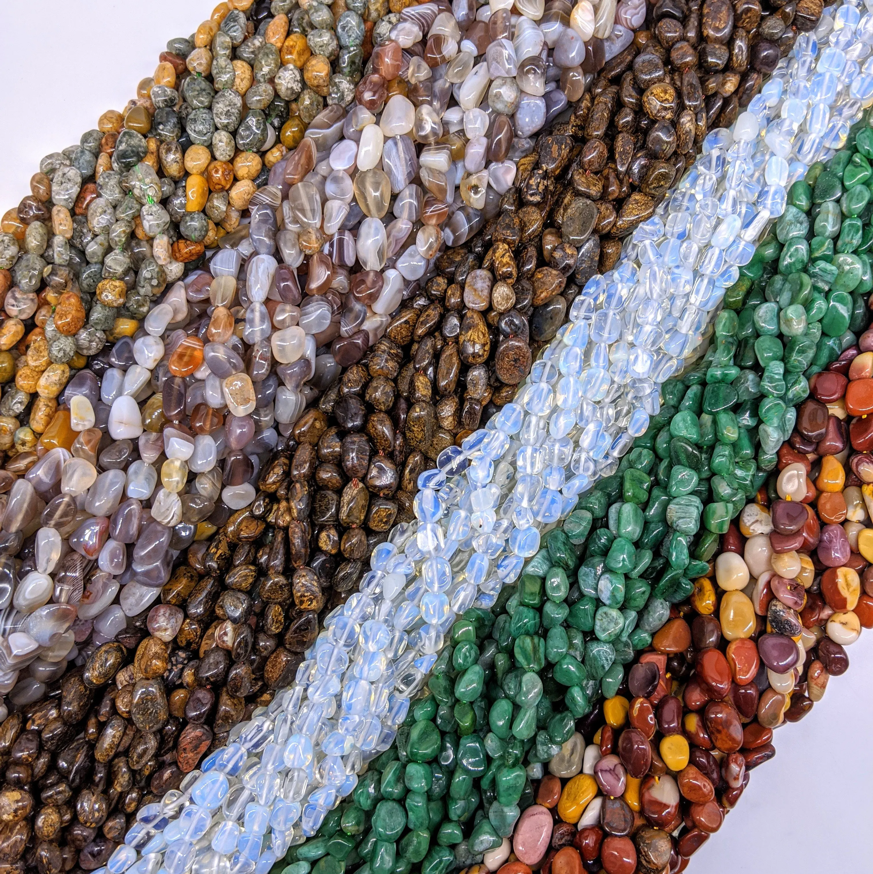 Ботсвана Агат опал мукаит Африканский нефрит океан Агат 6 мм * 8 мм натуральный камень барабанная стружка Nugget