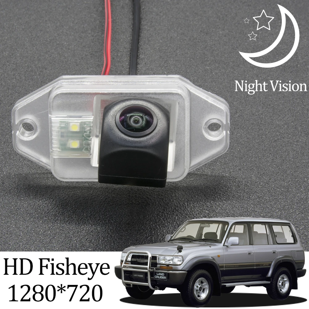 Owtosin HD 1280*720 рыбий глаз камера заднего вида для Toyota Land Cruiser 80 1989 2007 (с запасным