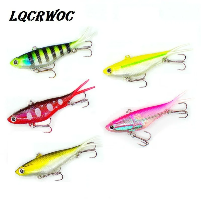 Новинка 95 мм 20 г свинцовая VIB приманка Вибрирующая Мягкая с приманкой для