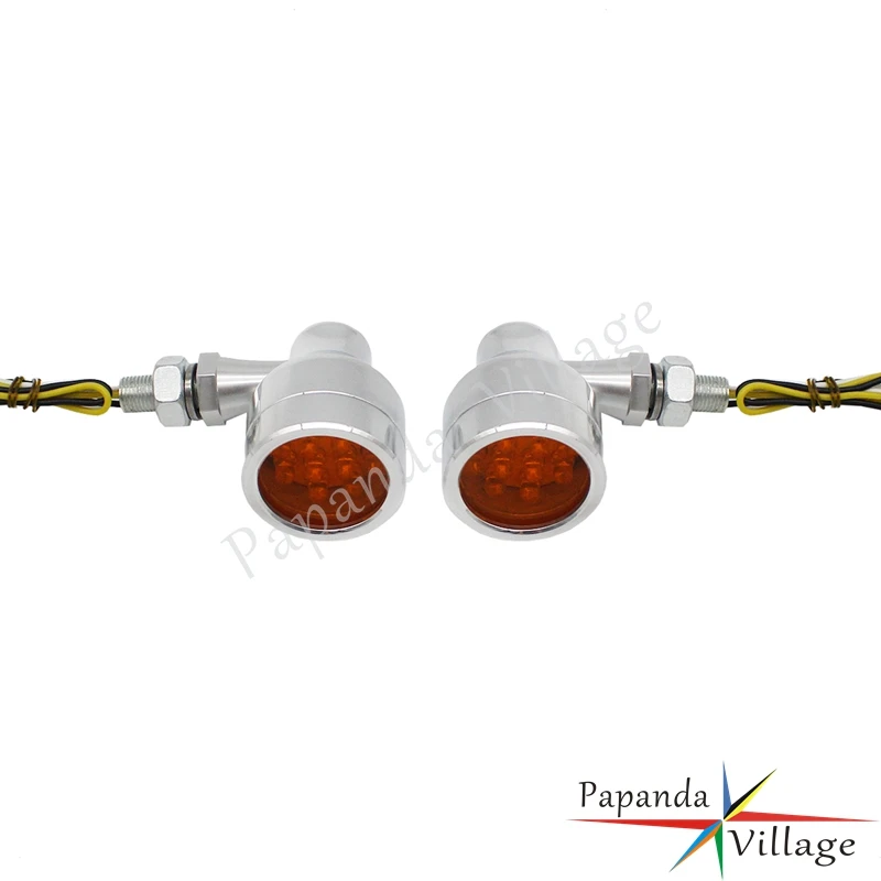 Motorbikes LED Amber Turn Signals Indicator Signal Lights Blinker for Harley Chopper Sportster Dyna Softail |