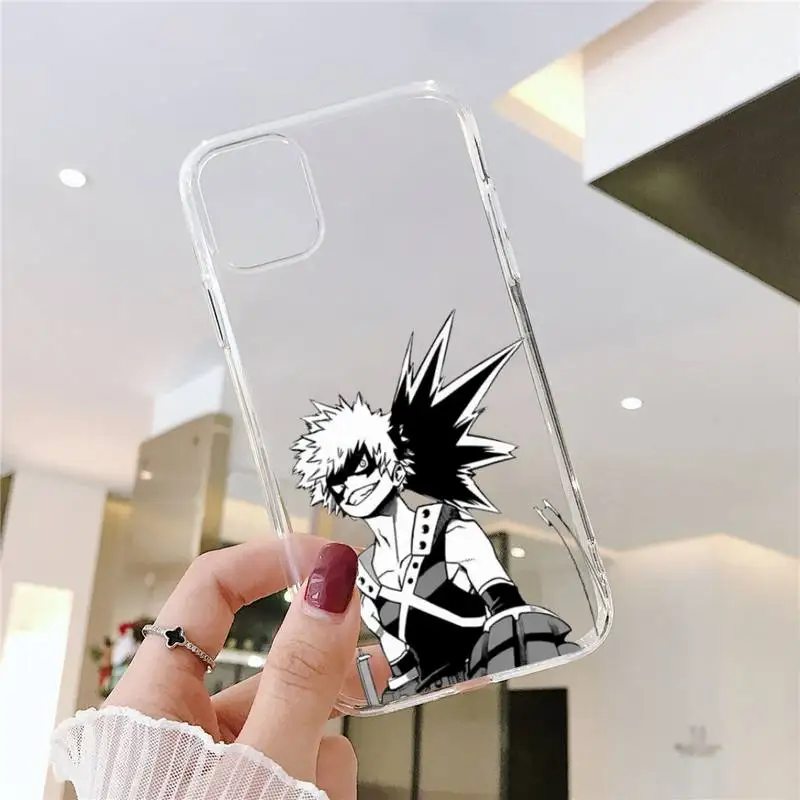 

My Hero Academia anime manga Phone Cases Transparent soft For iphone 5 5s 5c se 6 6s 7 8 11 12 plus mini x xs xr pro max